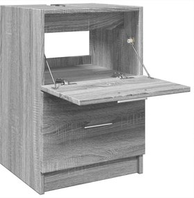 vidaXL Ντουλάπι Νιπτήρα Γκρι Sonoma 40x37x59 εκ. Επεξεργασμένο Ξύλο