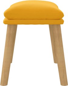 vidaXL Υποπόδιο Μουσταρδί 45x29,5x35 εκ. Βελούδινο