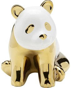Διακοσμητικό Επιτραπέζιο Sitting Panda Χρυσό/Λευκό 15x17,5x18 εκ. - Χρυσό