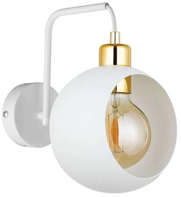 Φωτιστικό Τοίχου - Απλίκα Cyklop 2740 1xΕ27 15W 24x26cm White TK Lighting