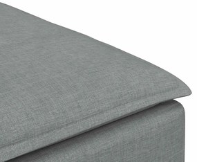 vidaXL Υποπόδιο Καναπέ Ανοιχτό Γκρι 100 x 100 x 48 εκ.