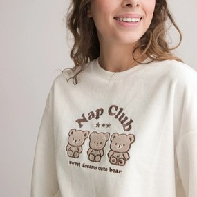 Βελουτέ πιτζάμα με μοτίβο αρκουδάκια