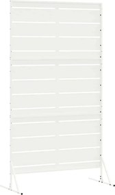vidaXL Οθόνη Ιδιωτικότητας 100 x 50 x 180 εκ. Ατσάλι Λευκό