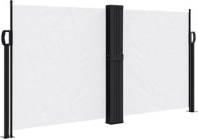 vidaXL Σκίαστρο Πλαϊνό Συρόμενο Λευκό 120 x 600 εκ.