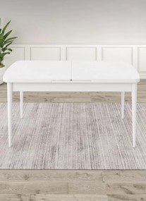 Stewehome Μοντέρνο τραπέζι από MDF επεκτεινόμενο λευκό