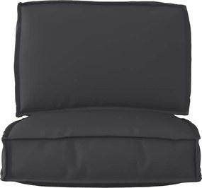 vidaXL Σετ Μαξιλαριών Πάγου 2 pcs Μαύρο Ύφασμα Όξφορντ