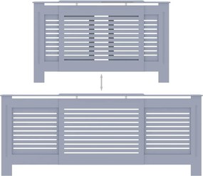 vidaXL Κάλυμμα Καλοριφέρ Γκρι 205 εκ. από MDF