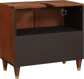 vidaXL Ντουλάπι νιπτήρα Καφέ 62 x 33 x 58 εκ. Επεξεργασμένο ξύλο