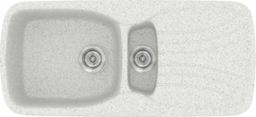 Sanitec Classic 309 (97×51) - Γρανιτένιος νεροχύτης - Granite WHITE