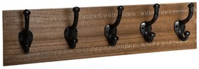 Κρεμάστρα Terty pakoworld mdf σε καρυδί απόχρωση 50x8.5x13εκ