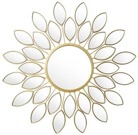 Καθρέπτης Flower Pakoworld Χρυσό 83X2,5X83 εκ 233-000002 Pakoworld-233-000002-Χρυσό 233-000002
