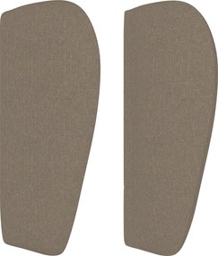 vidaXL Κρεβάτι Boxspring με Στρώμα Taupe 180x200 εκ. Υφασμάτινο