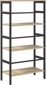 vidaXL Ράφι Βιβλίων Δρύς Sonoma 60 x 29,5 x 115 εκ Επεξεργασμένο ξύλο