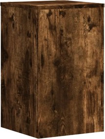 vidaXL Βάσεις Φυτών 2Τεμ. Καπνιστή Δρυς 30x30x50εκ. Επεξεργασμένο Ξύλο
