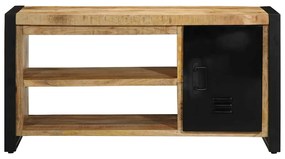 vidaXL Παγκάκι Παπουτσιών Καφέ 100 x 40 x 50 cm Μασίφ ξύλο μάνγκο