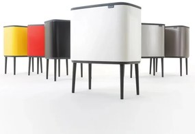 Κάδος Brabantia Bo Touch 651113, 11+23 l, Ομαλό και αθόρυβο άνοιγμα, Μεγάλο άνοιγμα, Γκρι