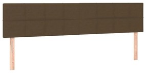 Κρεβάτι Boxspring με Στρώμα Σκούρο Καφέ 120x190 εκ Υφασμάτινο 3270407