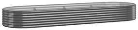 vidaXL Ζαρντινιέρα Ανθρακί 322x100x36εκ Γαλβανισμένος χάλυβας