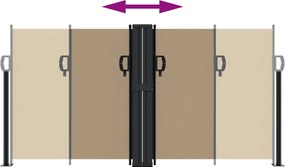 vidaXL Σκίαστρο Πλαϊνό Συρόμενο Taupe 120 x 1200 εκ.