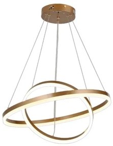 Κρεμαστό Φωτιστικό Οροφής LED 58W IP20 3CCT Inlight-6095-B-Golden-Χρυσό 6095-B-Golden