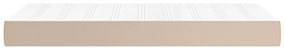 vidaXL Στρώμα με Pocket Springs Καπουτσίνο 100x200x20 εκ. Συνθ. Δέρμα