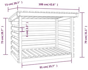 ΣΧΑΡΑ ΚΑΥΣΟΞΥΛΩΝ ΛΕΥΚΗ 108 X 73 X 79 ΕΚ. ΑΠΟ ΜΑΣΙΦ ΞΥΛΟ ΠΕΥΚΟΥ 822228