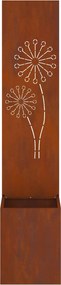 vidaXL Οθόνη Ιδιωτικότητας Κήπου Σκ rusty 32 x 32 x 150 εκ