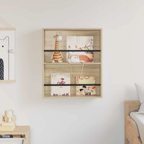 vidaXL Ράφι Περιοδικών Δρύς Sonoma 60 x 12 x 70 εκ Επεξεργασμένο Ξύλο