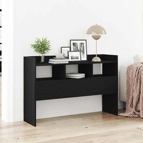 vidaXL Πλαϊνό γραφείο Μαύρο 105 x 30 x 70 εκ Επεξεργασμένο ξύλο