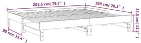 ΚΑΝΑΠΕΣ ΚΡΕΒΑΤΙ ΣΥΡΟΜΕΝΟΣ ΛΕΥΚΟΣ 2X(100X200) ΕΚ. ΜΑΣΙΦ ΠΕΥΚΟ 823375