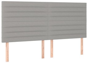 vidaXL Κρεβάτι Boxspring με Στρώμα Αν. Πράσινο 160x200εκ Υφασμάτινο