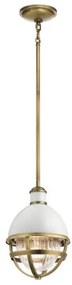 Κρεμαστό Φωτιστικό Οροφής 1xE27 Φ20cm Tollis Quintiesse Elstead Lighting-QN-TOLLIS-MP-NBR-Ορείχαλκος QN-TOLLIS-MP-NBR