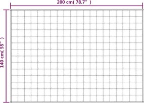 vidaXL Κουβέρτα Βαρύτητας Μπλε 140 x 200 εκ. 10 κ. Υφασμάτινη