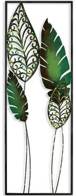 Διακοσμητικό Τοίχου Nezgep 930DYU1181 32x90cm Dark Green Wallity Metal