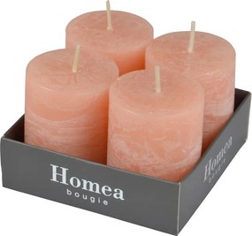 Κεριά (Σετ 4τμχ) L-C Rustique Powder Pink 6BPC128RP