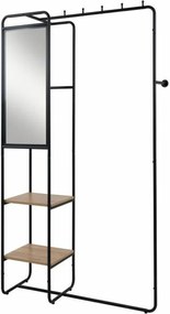 Έπιπλο Εισόδου Μαύρο 100 x 185 x 37 cm