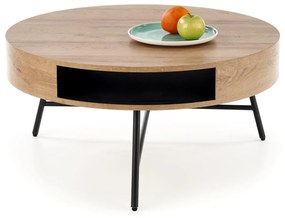 CAMILA c. table golden oak / black DIOMMI V-CH-CAMILA-LAW DIOMMI-60-20473