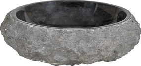 vidaXL Νιπτήρας Μαύρος 40 x 12 εκ. Μαρμάρινος