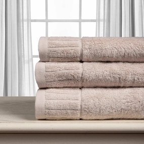 Πετσέτα Προσώπου (50x100) Silk Fashion Μελωδία 600gsm Ιβουάρ