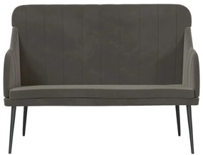 vidaXL Πάγκος Σκούρο Γκρι 110x76x80 εκ. Βελούδινος