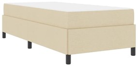 vidaXL Κρεβάτι με ελατήρια Κρέμα 100 x 200 cm