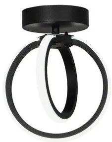 Πλαφονιέρα Φωτιστικό Οροφής LED 24W 3CCT Venus-20CE Heronia Lighting-01-0352-Μαύρο 01-0352