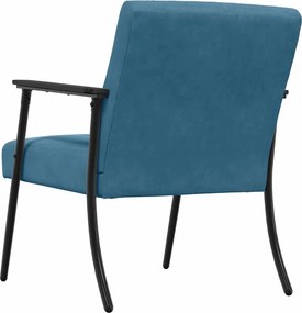 vidaXL Πολυθρόνα Μπλε 59 x 75 x 78 εκ Βελούδο