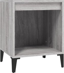 vidaXL Κομοδίνα 2 Τεμ. Γκρι Sonoma 40x35x50 εκ.