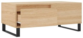 vidaXL Τραπεζάκι Σαλονιού Sonoma Δρυς 90x50x36,5 εκ. Επεξεργασμ. Ξύλο