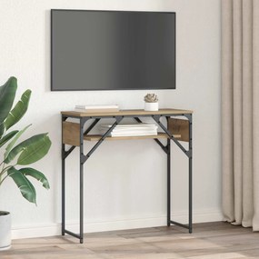 vidaXL ΤραπέζιΚονσόλας Artisan Oak Επεξεργασμένο ξύλο 75x30x75εκ.