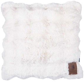 Γούνινο Διακοσμητικό Μαξιλάρι (42x42) Greenwich Polo Club Premium 3936 Ivory