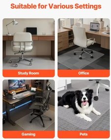 VEVOR Chair Mat 36 x 48-inch Office Chair Mat for Carpeted Floors Rectangular