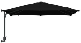 vidaXL Ομπρέλα Κήπου Μαύρο 248.5 x 247.5 x 160 εκ. ύφασμα
