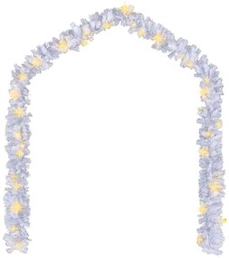 vidaXL Γιρλάντα Χριστουγεννιάτικη με Λαμπάκια LED Λευκή 20 μ.